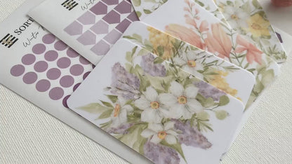 Watercolour Flowers - Spring Bundle 1 saving 25% - Fits A5, B6, Personal Wide, FCC, Personal, A6, Pocket +, Pocket, Mini Ring Planners