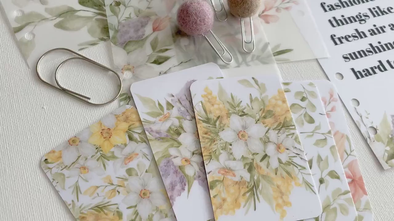 Watercolour Flowers - Spring Bundle 2 saving 25% - Fits A5, B6, Personal Wide, FCC, Personal, A6, Pocket +, Pocket, Mini Ring Planners