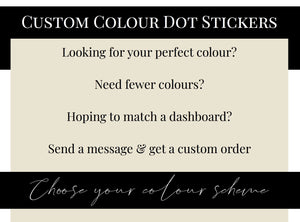 Blue Brown Planner Dot Stickers
