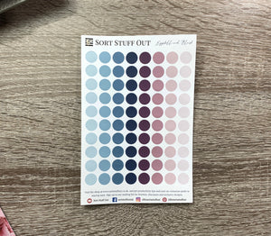 Eggshell and Blush Planner Dot Stickers