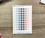 Load image into Gallery viewer, Grey and Blush Planner Dot Stickers
