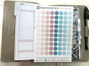 Pink and Blue Spring Planner Dot Stickers