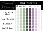 Load image into Gallery viewer, Plum Greens Planner Dot Stickers
