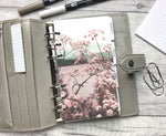 Load image into Gallery viewer, Personal Size Planner Dashboard - Floral - Pink &amp; Teal
