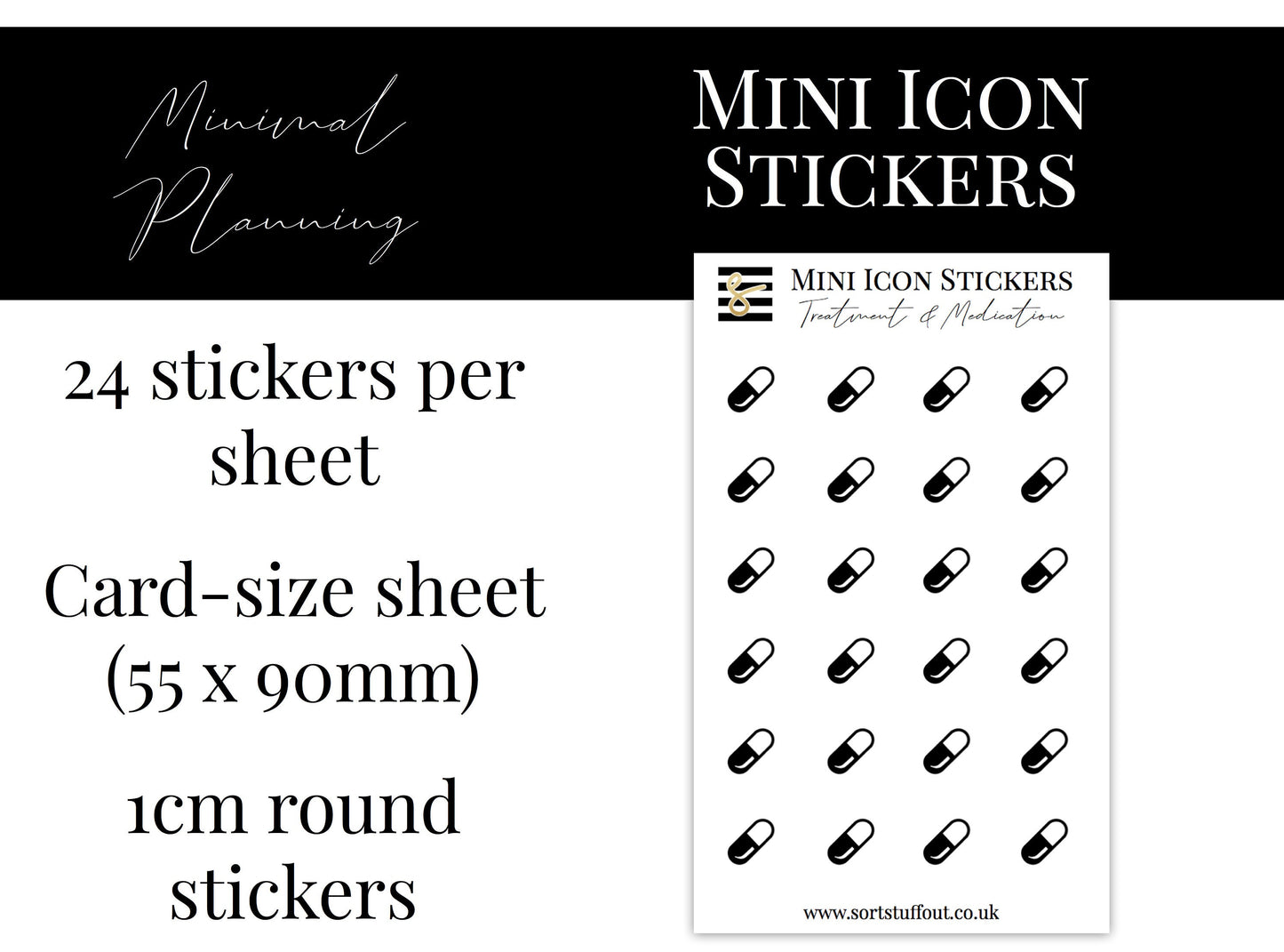 Mini Icon Stickers - Treatment & Medication