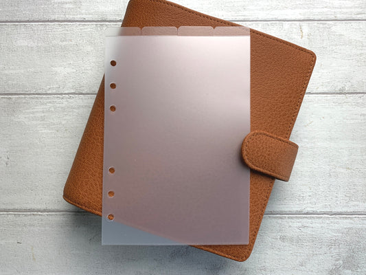 Personal Wide Frosted Planner Dividers