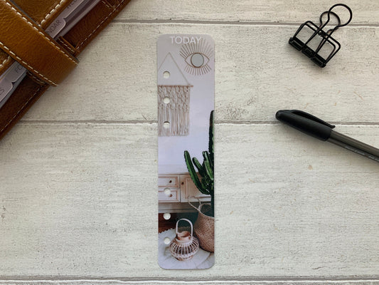 Photo Page Marker - Macrame and Cactus - Planner Bookmark