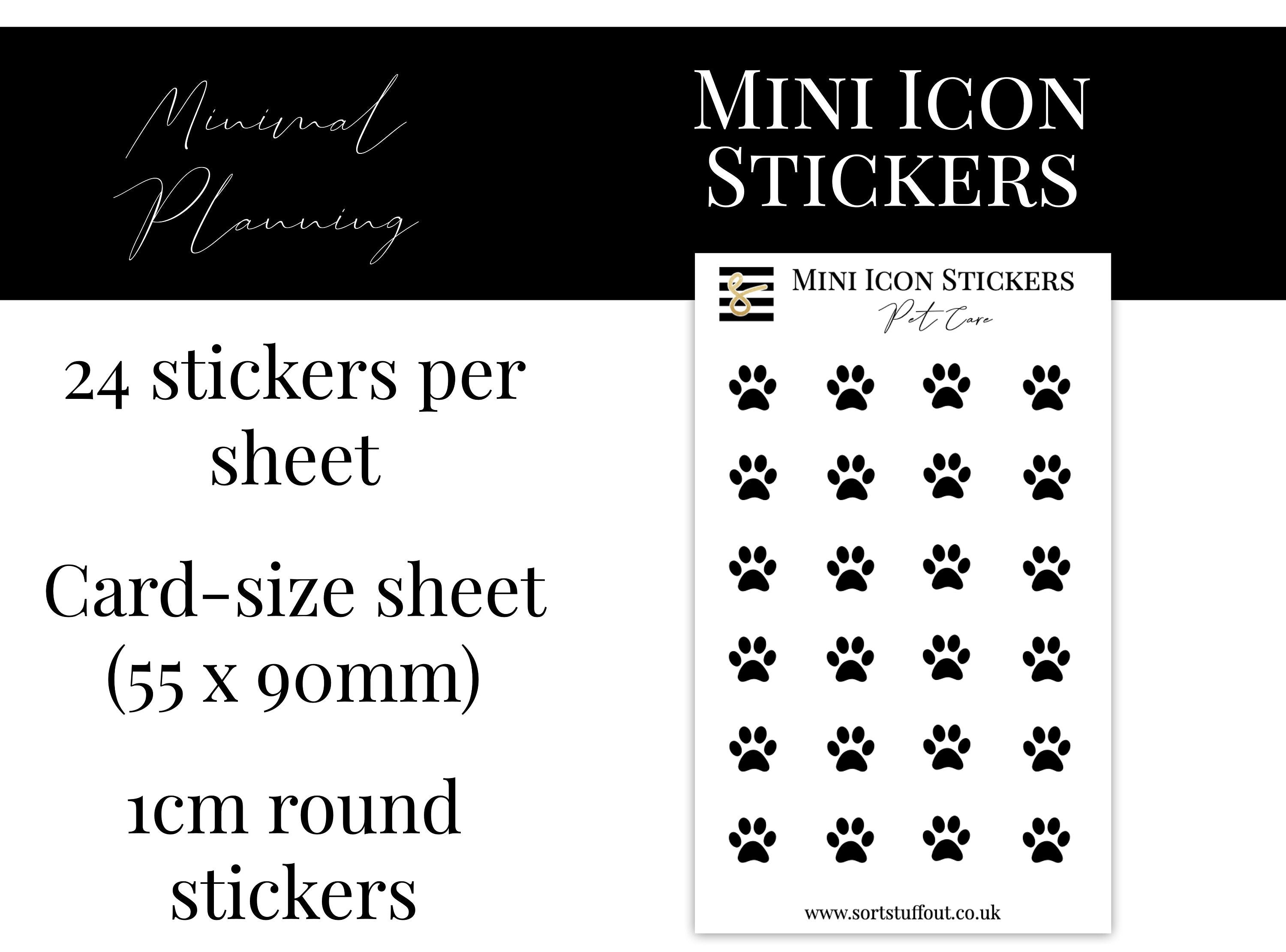 Mini Icon Stickers - Pet Care