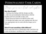 Load image into Gallery viewer, Custom Text Task Card - Espresso &amp; Planner
