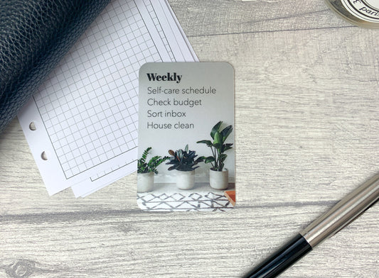 Custom Task Card - Rug and Plants