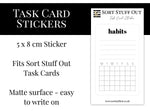 Load image into Gallery viewer, Task Card Sticker - Habits Single Sticker for Credit Card Size Cards
