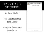 Load image into Gallery viewer, Task Card Sticker - Blank Single Sticker for Credit Card Size Cards
