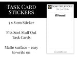 Load image into Gallery viewer, Task Card Sticker - Single Sticker for Credit Card Size Cards
