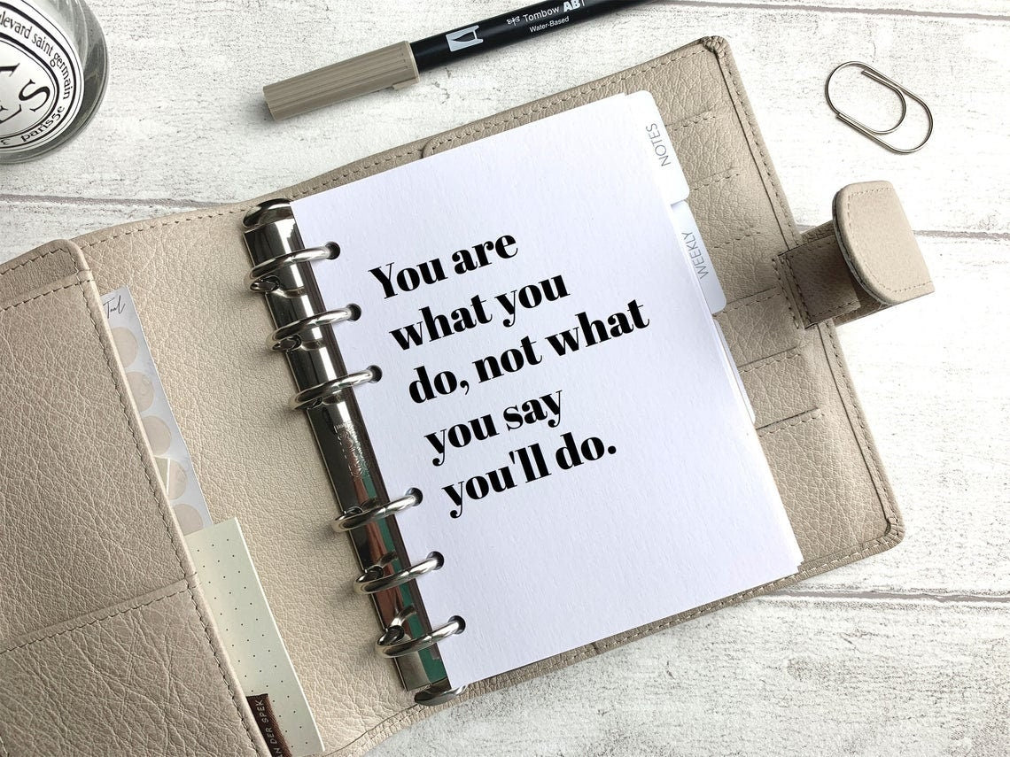 You Are What You Do - Habits & Mindset Dashboard