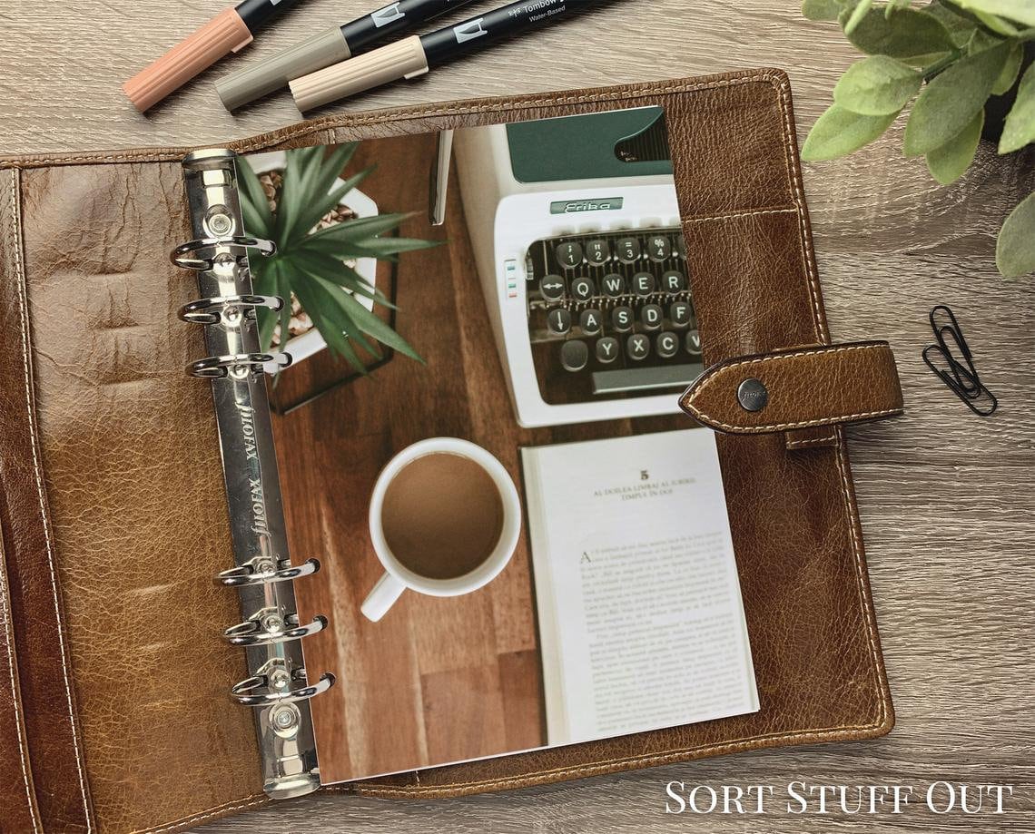 Typewriter, Coffee, Pot Plant and Book Dashboard