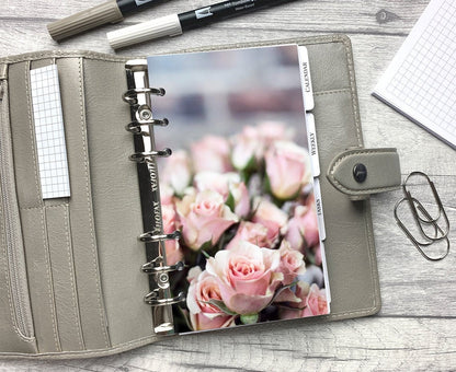 Rose Cluster - Pink Floral Dashboard