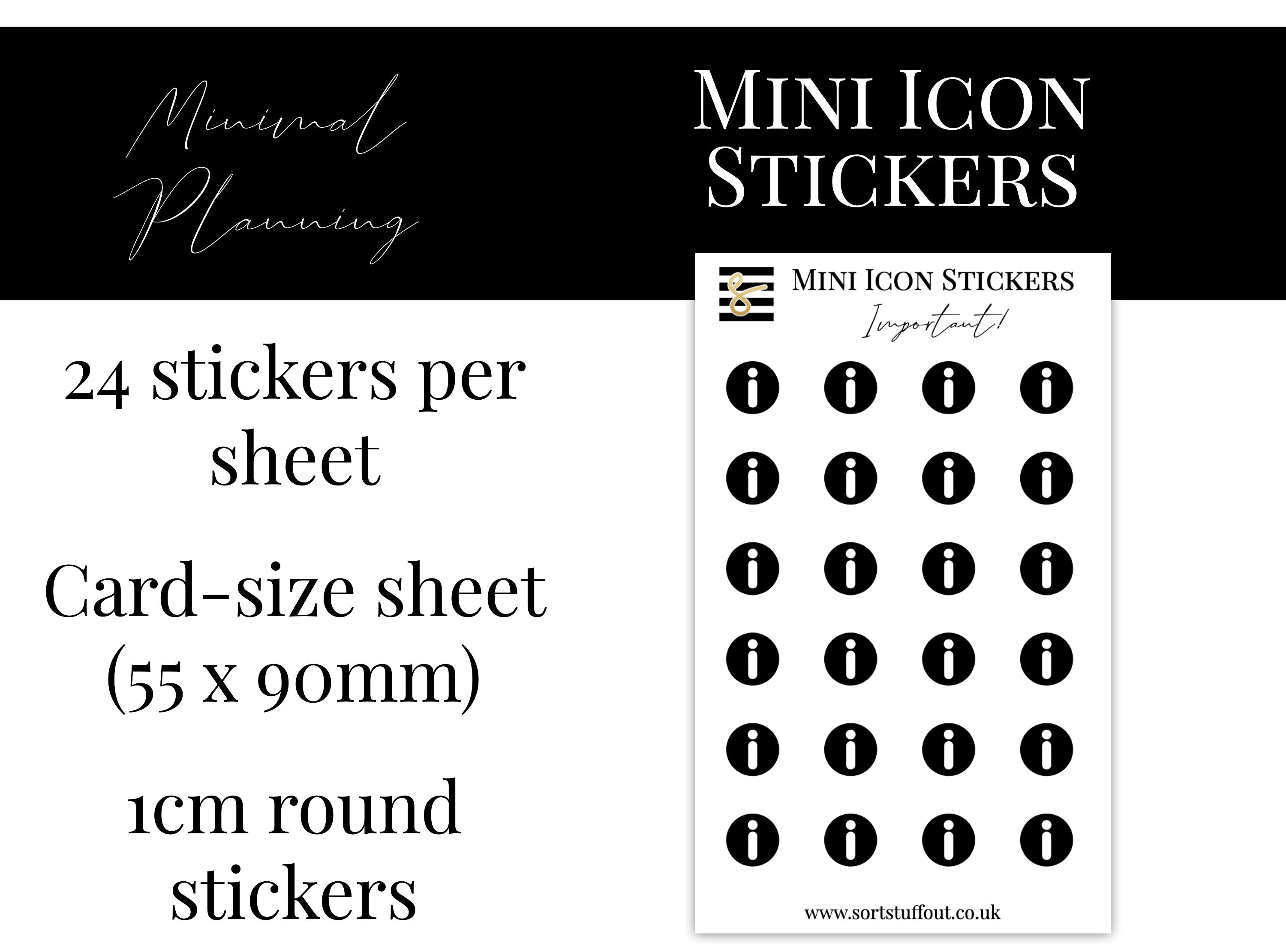 Mini Icon Stickers - Important