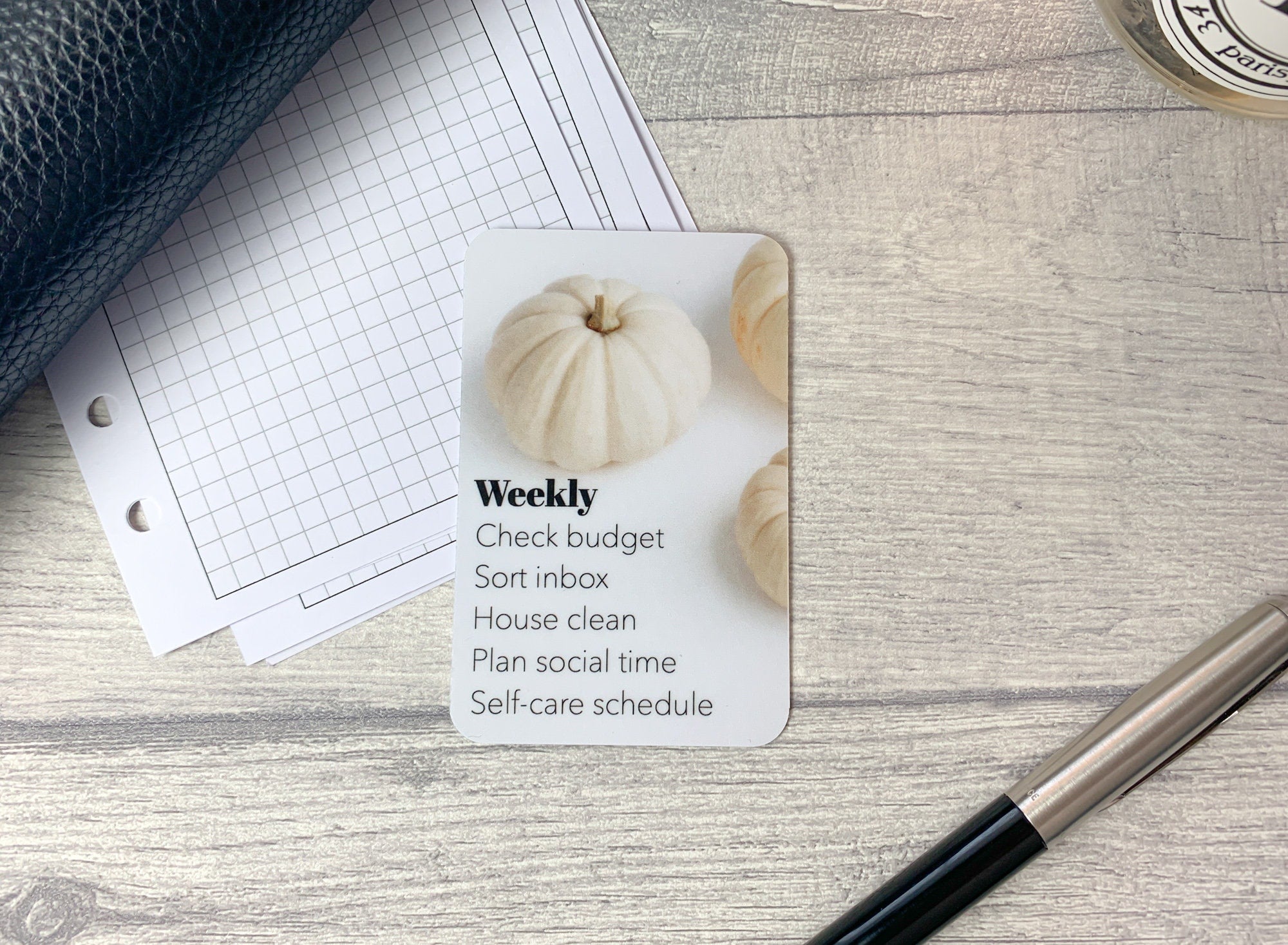 Custom Task Card - Neutral Pumpkin