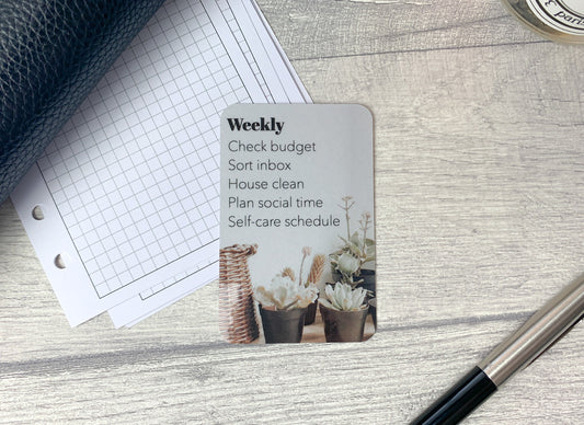 Custom Task Card - Neutral Pot Plants