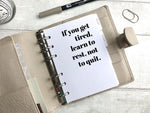 Load image into Gallery viewer, Learn to Rest Not to Quit - Motivational Quote Dashboard
