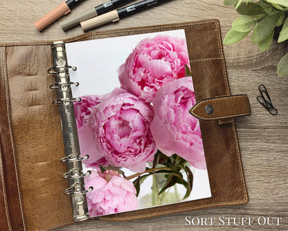 Bright Pink Peonies - Close Up - Planner Dashboard