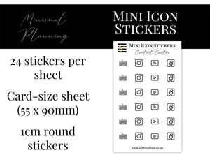 Mini Icon Stickers - Content Creator