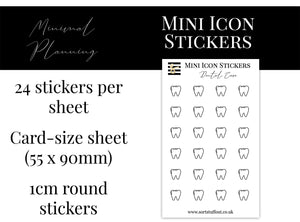 Mini Icon Stickers - Dental Care