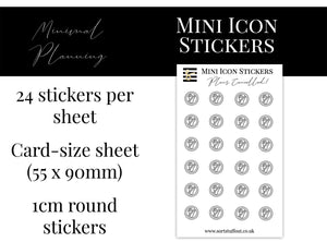 Mini Icon Stickers - Plans Cancelled
