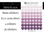 Load image into Gallery viewer, Winter Heather Mini Flag Stickers
