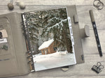 Load image into Gallery viewer, Winter Snowy Log Cabin Dashboard
