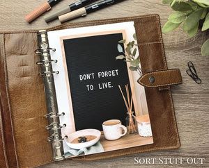 Don't Forget to Live - Motivational Dashboard
