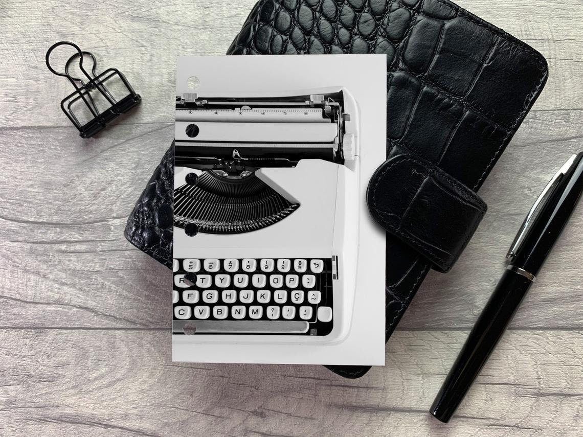 White Typewriter Dashboard
