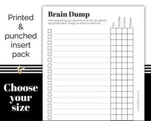 Brain Dump - Printed Planner Inserts