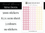Load image into Gallery viewer, Strawberry Vanilla Mini Dot Stickers
