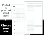 Load image into Gallery viewer, Weekly Planner - Extended Page WO2P - Printed Planner Inserts

