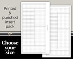 Load image into Gallery viewer, 6 Section Daily Grid - Printed Planner Inserts
