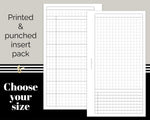 Load image into Gallery viewer, Weekly Grid with Notes and Overview - WO2P - Printed Planner Inserts
