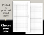 Load image into Gallery viewer, Week on One Page - Grid Design - Printed Planner Inserts
