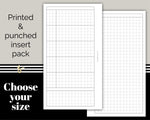 Load image into Gallery viewer, 5 Day Week on One Page with Notes - Grid - Printed Planner Inserts

