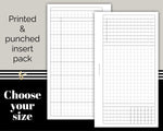 Load image into Gallery viewer, Weekly Grid with Notes, Habits and Overview - WO2P - Printed Planner Inserts
