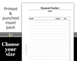 Load image into Gallery viewer, Bill Payment Debt Tracker - Printed Planner Inserts
