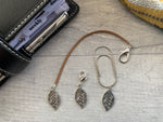 Load image into Gallery viewer, Silver Leaf Zipper Pull - Planner Charm - Ring Planner Accessories &amp; Deco - Filofax, Kikki K, LV
