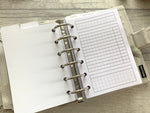 Load image into Gallery viewer, Pocket Size Monthly Grid Foldout - Printed Planner Inserts
