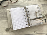 Load image into Gallery viewer, Pocket Size Monthly Grid Foldout - Printed Planner Inserts
