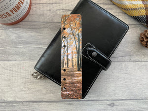 Photo Page Marker - Autumn Forest - Choose A5, B6, Personal Wide, Personal, A6, Pocket, Mini - Add Custom Text - Planner Bookmark
