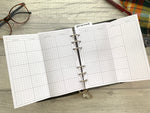 Load image into Gallery viewer, Personal Size Monthly Grid Foldout - Printed Planner Inserts
