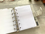 Load image into Gallery viewer, Pocket Size Weekly Grid Foldout - Printed Planner Inserts
