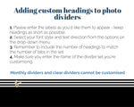 Load image into Gallery viewer, Add Custom Headings to Photo Dividers - Choose Your Text Style
