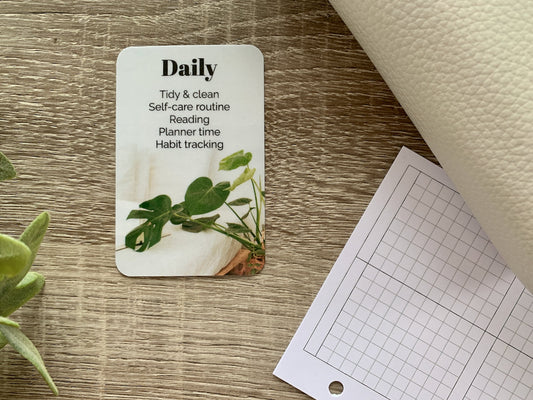 Custom Text Task Card - Bedside Plants