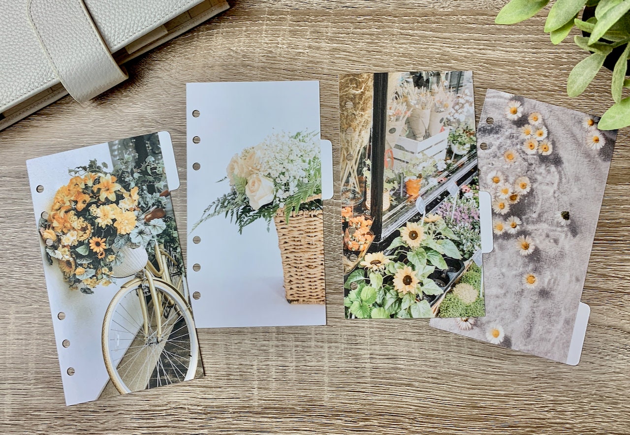 Country Flowers Planner Dividers